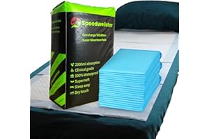Speedwellstar Traversine Assorbenti Monouso Incontinenza Extra Large 150x80cm 2300ml – Confezione da 20 Protezioni Letto Impermeabili