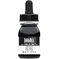 Liquitex 4260337 liquid professional acrylic paints - ink, 30 ml, highly pigmented airbrush paint, carbon black