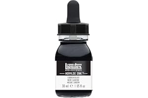 Liquitex 4260337 - Inchiostro acrilico, 30 ml, colore: Nero carbone
