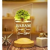 Babaya Hediye, Babalar G&uuml;n&uuml; Hediyesi, Babama Hediye, &Ccedil;ınar Ağacı Fig&uuml;rl&uuml; Renkli Led Lamba Totem Şeklinde