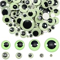 Toaob, 30 occhi oscillanti ovali, autoadesivi, in plastica, per fai