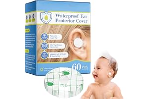 leryveo Autocollants d'bébé | 60 Pièces Autocollants d'oreilles Imperméables pour Bébé,Housses Protection des Oreilles pour Nouveau-né pour Teinture Capillaire,