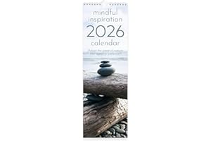 ROBERT FREDERICK Mindful Inspiration 2026 Slim Wall Calendar | Monthly Planner with Peaceful Quotes & Scenic Photography | Plastic-Free Packaging