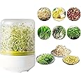 SHOPVILLA Multi Use Sprouts Maker Box - Countertop Sprouter Growing Kit|sprouts Maker Box with Stainless Steel Pipe, Sprouts Jar with Mesh Lid for All Seeds & Beans, Sprouts Making Box For All Season