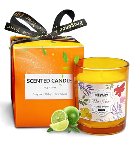 Candela Profumata Alla Lavanda E Limone - Regalo Per Nuova Casa | 420g, 45-50 Ore - Foto 8