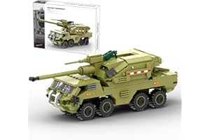 MEIEST Set di mattoni per veicoli militari, modello corazzato, set molto dettagliato per appassionati militari, ragazzi e adulti (Dana M2)