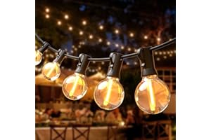 SON4SUN Catena Luminosa Esterno, 10M Catena luminosa interno LED Esterno con 25+3 G40 Bulbi, Vintage Luce per Patio All'Aperto Giardino Festa Decorazione di Esterni Interni