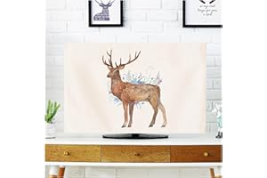 NAKAN Schutzhülle TV-Abdeckung 22-80 Zoll Rustikaler Stil Hirschmuster TV-Displayschutz für LED, LCD, OLED-Flachbildschirm, Hülle Bezug für Fernsehen(Size:40-43in,Color:3)