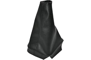 AERZETIX - C58531 - Funda para palanca de cambios - compatible con Peugeot 307 de 2001 a 2009 - color: negro - en piel sintética