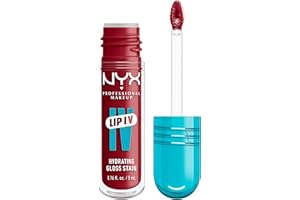 NYX Professional Makeup Nawilżający błyszczyk do ust, kolor i połysk na mokro, do 12 godzin, z witaminą B12 i magnezem, nawilżający połysk do ust IV, odcień: Berry Thirsty