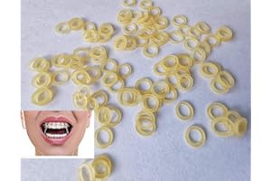 SMILETECH Ambre 2,5 oz Orthodontie 3/16 Force Light Bretelles élastiques Bandes en caoutchouc dentaire (10 sacs (1000 pièces)