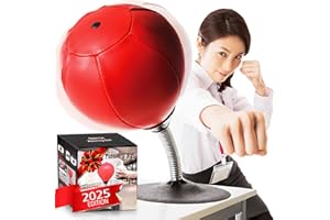 COZYBOMB Desktop Punching Bag, [Upgrade, Flexibility] Boxing Bag Speed Balls Boxing High-Performance Spring Chassis & Strong Suction Christmas Thanksgiving Gifts for Kids, Teenagers, Adult