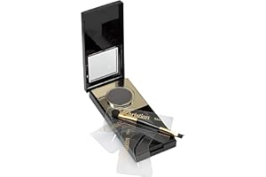 XXL LASHES Christian Faye, półpermanentny makijaż brwi, wodoodporny, odporny na ścieranie, trwałość do 24 godzin, w zestawie 3 szablony (czarny)