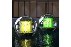 ‎LINKAX Linkax Solar Pool Licht Poolbeleuchtung Solar Wasser Schwimmende Lampen Solar Schwimmkugel Wasserdicht Teichbeleuchtung Farbwechsel für Garten Baum Teich Swimming Pool Party (2 Stück)