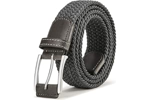 BULLIANT Ceinture Homme, Tressée de Golf Ceinture Tissus Femme et Homme Ceinture Élastique 35mm