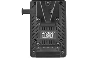 Andoer V-Lock V-Mount-Akkuplatte auf NP-F-Dummy-Akku-Adapter für Sony PXW-Z150/ HXR-MC2500/ MC1500C/ NX3/ NX5R/ NX5C/ NX100/ NX200/ HDR-AX2000E/ FDR- AX1E/ NEX-EA50/ NEX-FS700 Camcorder
