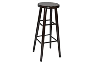 ‎MAGNETIC MÖBEL Magnetic Möbel Stück Holz Buche hell Heller Holzhocker Barstuhl Stuhl Barhocker 80 cm (Nussbaum)