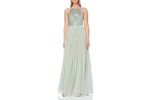 Maya Deluxe Robe Longue Dos Nu À Paillettes Pour Demoiselle D'honneur, Bal de Fin D'année, Mariage Vestido de Dama de Honor para Mujer