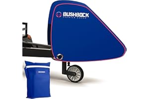 ‎BUSHBOCK PREMIUM COVER BUSHBOCK® Premium Deichselhaube aus Oxford 600D Material mit PU Beschichtung und Reflektoren. Universal Deichselabdeckung - auch für Wohnwagen/Anhänger mit Antischlingerkupplung & Kastenschloss (Blau)