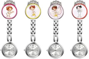 Avaner Un Pezzo Orologio in Lega per Infermieri,Spilla Impermeabile,Corona Stile, Colore da Scelta