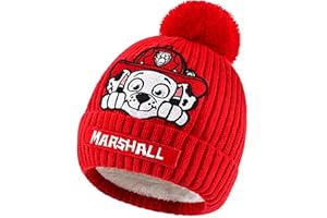 Forninc Kinder Warme Mütze,Wintermütze Jungen,Warme Strickmütze,Kinder Beanie Hut,Winter Wärmer Set