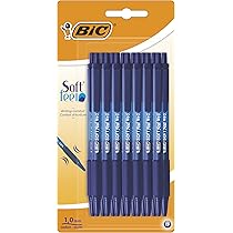 G4GADGET Confezione da 10 penne a sfera biro di alta qualità, punta media per una scrittura fluida e fluida, penne di qualità professionale per casa