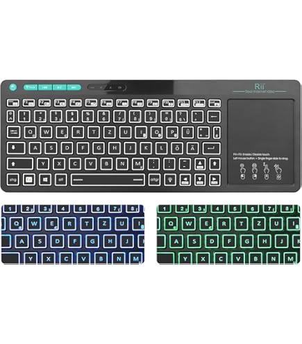 Tastiera Wireless Rapoo E2710 Con Touchpad - Acciaio Inox, Per Smart TV E PC - Foto 11