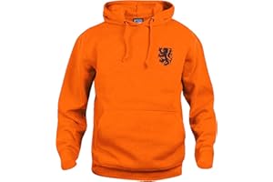 OLD SCHOOL FOOTBALL Holland Netherlands 1970s Retro Football Hoodie Embroidered Logo