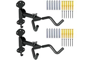 Urban Deco Bike Wall Mount 2pcs Bike Hanger with 66lbs Weight Capacity 360° Adjustable Angle Soft Padding Protection Bike Rack Garage Extendable by 6in for Home and Garage Use