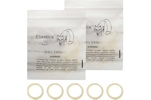 CHEERYMAGIC Orthodontic Elastics Bands, 2 Packs Dental Elastic Latex Rubber Bands, Elastics Braces Teeth Accessory for Braces Great Dentist, Dreadlocks, Braids, Braces Teeth Gap (Fox 1/4") A7YKXPQ