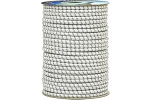 Corderie Italiane 006005087 Treccia elastica bianca 8 mm - 50 mt