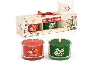 Świeca bożonarodzeniowa, BOYUJK Boże Narodzenie, prezenty dla kobiet, świąteczne świece zapachowe, zestaw upominkowy dla niej, prezenty świąteczne dla kobiet i mężczyzn