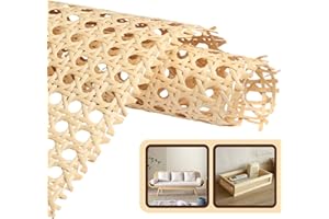 SDLDEER 1 Roll Cane Rattan Webbing Roll, 30cm X 100cm Cane Webbing Roll, Natural Caning Mesh Rattan Caning Woven Net for Furniture Chair Cabinet Ceiling Basket DIY Crafts