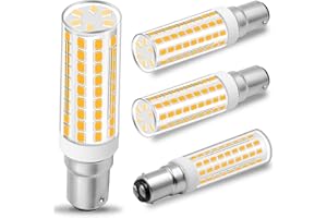 B15D LED 7W Dimmbar Ersatz für Osram Halolux Ceram 75W B15D Halogenlampe, 800 Lumen Kein Flackern, 230V, Warmweiß 3000K, 360°Abstrahlwinkel, 4er Pack