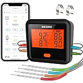 Inkbird Grillthermometer IDT-34C,Digital Grillthermometer Bluetooth mit 45M Verbindungsentfernung, Grillthermometer Kabellos