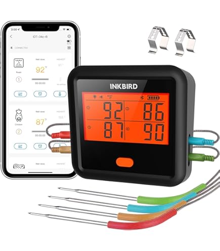 Thermomètre Barbecue Inkbird IBT-4XS Bluetooth Thermometre De Cuisine 2 - Foto 8