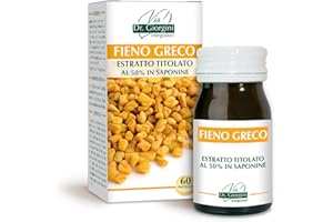 Dr Giorgini Integratore Alimentare, Monocomponenti Erbe Fieno Greco Estratto Titolato al 50% in Saponine Pastiglie - 30 g