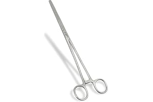 OUTDOORDINO Arterienklemme aus 100% Edelstahl - Peanklemme rostfrei und antibakteriell steril - Angelzange in 16 cm und 26 cm - Hakenlöser Angeln Zubehör