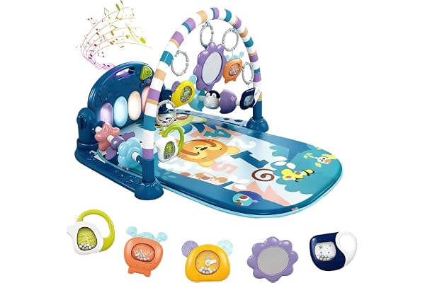 BREEZENEST Baby Play Mat Gym 6-in-1