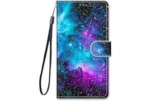 WUHAIZHER Motorola E20 Case, Moto E30/E40 Leather Flip Case Cover Wallet Shockproof Slim Soft Silicone Flexible Thin TPU Protective Bumper Phone Case for Motorola Moto E20/E30/E40, Aurora