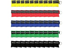 Yzpacc CPR Maske Beatmungsmaske CPR Maske Face Shield Beatmungsmasken mit Rückschlagventil Atmen Barriere Schlüsselanhänger für Erste Hilfe oder AED Training