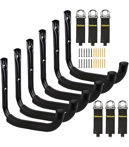 Ganci Da Garage Per Kayak - Supporto Parete Con Capacit&agrave; 45kg, Per Attrezzature Sportive E Utensili