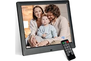 TSITSC Cadre photo numérique de 8,7 pouces, écran IPS 1024 x 768, cadre photo électronique, calendrier, fonction horloge, musique, lecteur photo, vidéo avec télécommande, prend en charge la carte