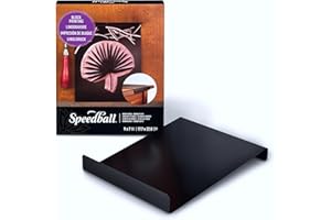 Speedball Crochet de banc et plaque d'encrage pour sculpture sur bloc - 22,9 x 30,5 cm - Fabriqué aux États-Unis