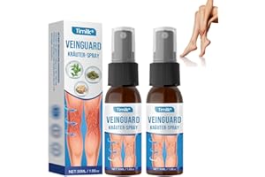 YESTREE Timilk VeinGuard Kräuterspray, Professional Veinhealing Krampfadern Spray, Timilk Krampfadern-beruhigendes spray, Veinhealing Varicose Veins Spray for Legs 30ML (2 Stück)