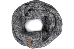 HEYO Rundschal H16025 | Winter Loop Schal für Herren | weiches gestricktes Schlauchschal | warmes Strickschal