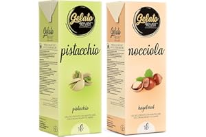Gelato 4ever - Preparato per Gelato Pronto da Mantecare, Double Pack, Facile da Preparare, Compatibile con Tutte le Macchine per Gelati Come Ninja Creami, Magimix, HKoenig, 1L per Brick, Made in Italy