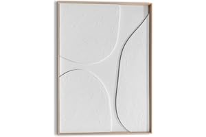 REINDERS Relief Wandbild, Connected, Wohnzimmer, Poster, Wanddeko, Room Decor, Holz,Pflaster, Weiß, 70x50cm