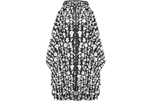 Freiesoldaten Donne Impermeabile Poncho Pioggia Elegante Riutilizzabile Leggero All'aperto Impermeabili Giacca da Pioggia con Cappuccio