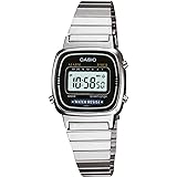 Casio Orologio da polso digitale da donna in acciaio inossidabile LA670W